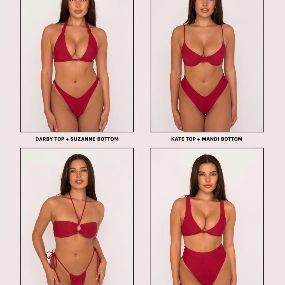Skatie Bold Red Bikini Collection
